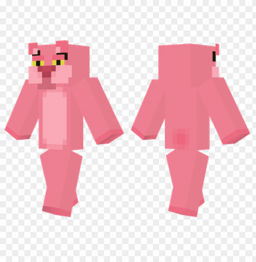 pink panther skin,minecraft skins, minecraft png, minecraft tv png