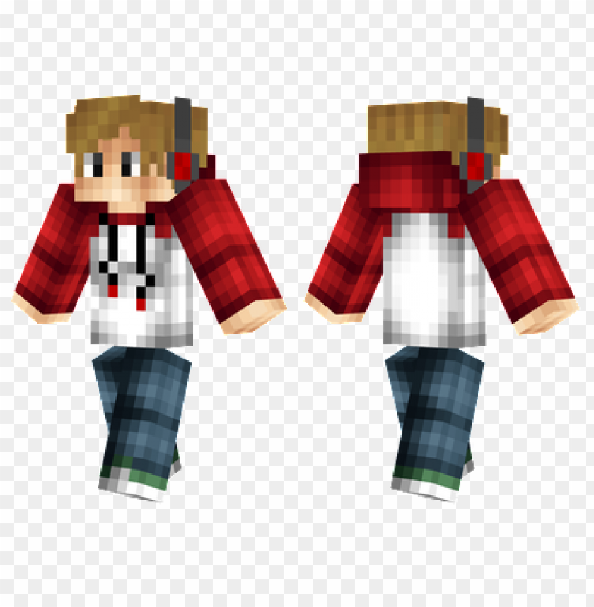 red headphones skin,minecraft skins, minecraft, minecraft people png