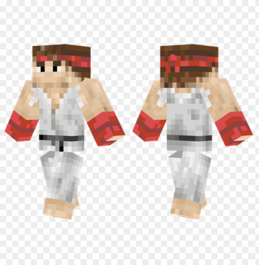 ryu skin,minecraft skins, minecraft, minecraft games png