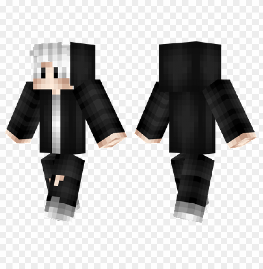 Minecraft Skins Silver Hair Skin PNG Transparent Background