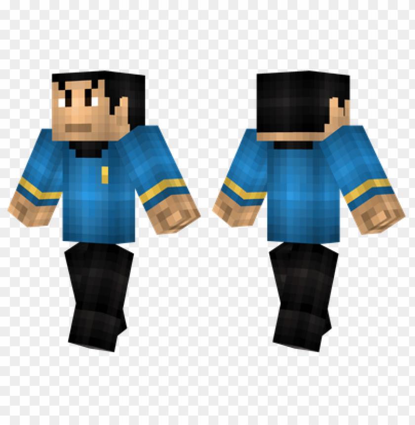 spock skin,minecraft skins, minecraft png, minecraft tv png