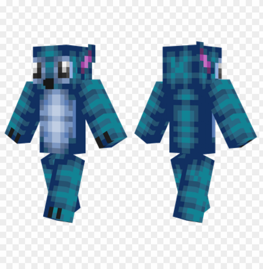 Minecraft character skin, pixel art, blue creature, gaming avatar, blocky design