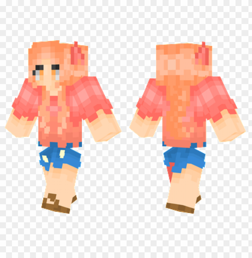 sunset fox skin,minecraft skins, minecraft, minecraft people png