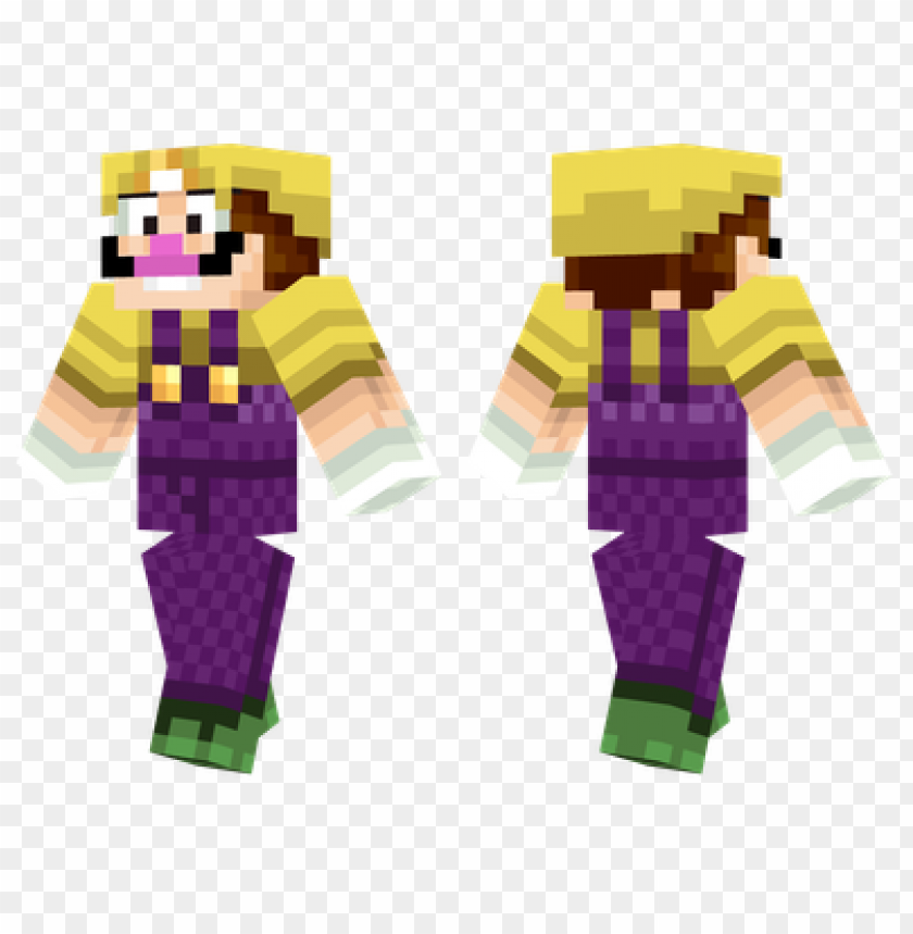 Minecraft Skins Wario Skin PNG Transparent Background