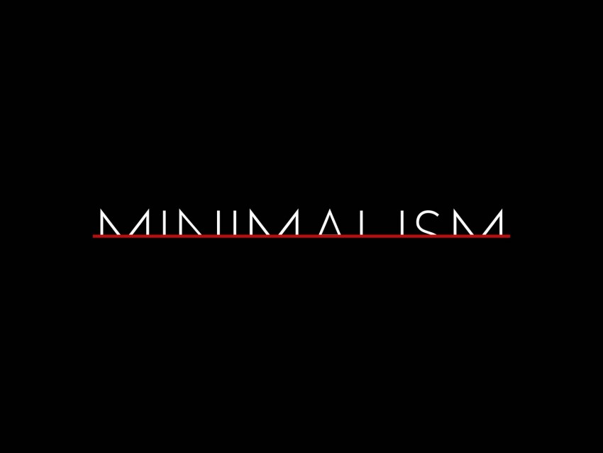 Minimalism Inscription Line Letters Background