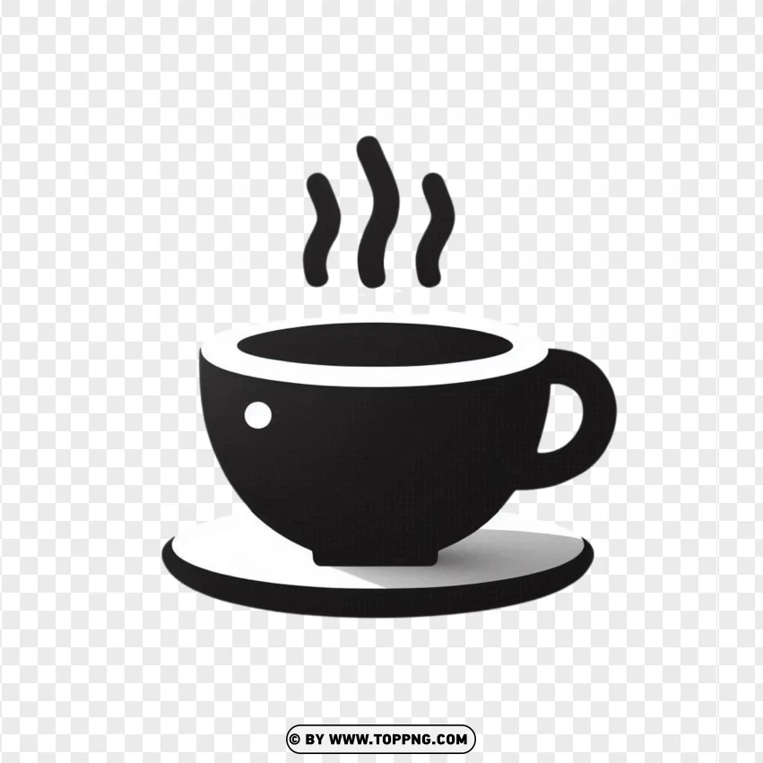 Coffee Icon , Stylized Coffee Cup , Coffee Logo,Cafe Branding , Coffee PNG , Warm , Coffee Mug 