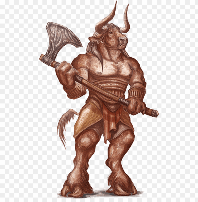 comics and fantasy, minotaur, minotaur holding axe, 