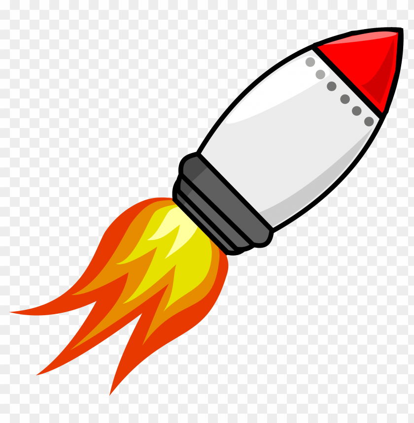 rocket, flames, cartoon, space, launch, fire, science