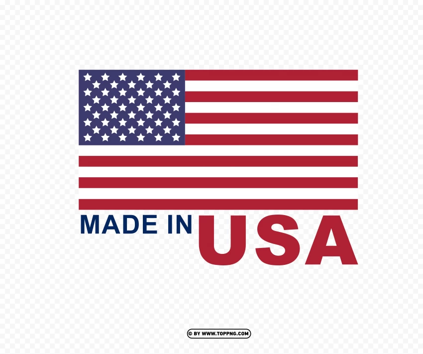 Modern Made In Usa Label Design PNG Transparent Background