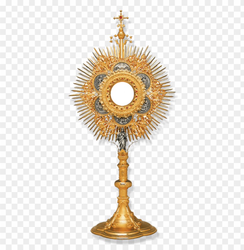 ornate monstrance, religious artifact, golden design, decorative metalwork, cathedral decor, spiritual object, religious symbolism