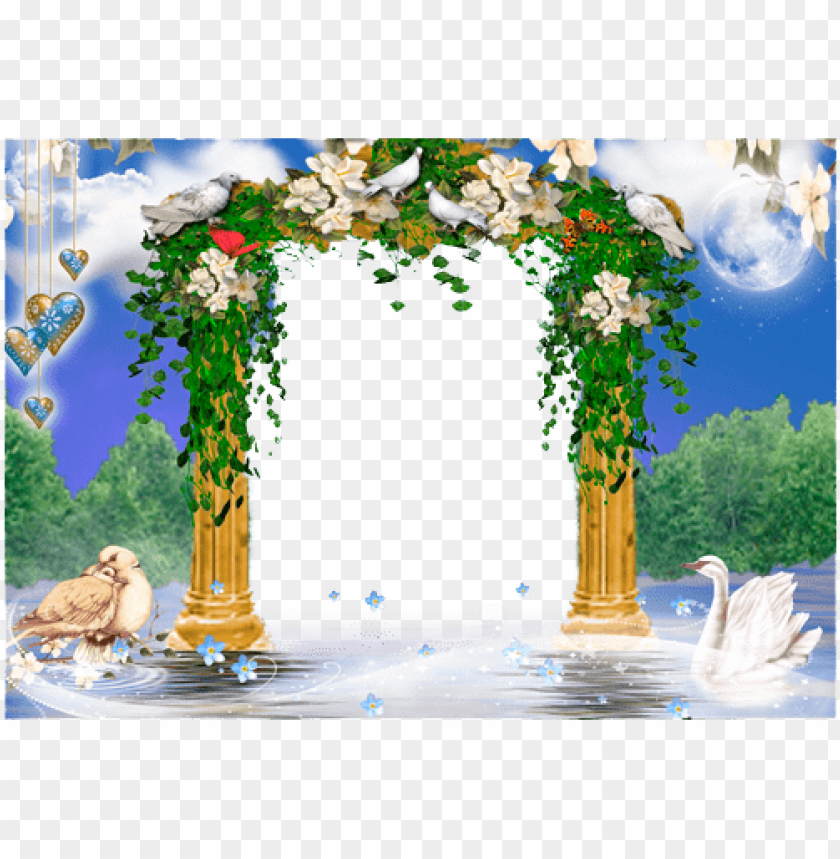 wedding decorations, floral arch, nature theme, romantic settings, outdoor events