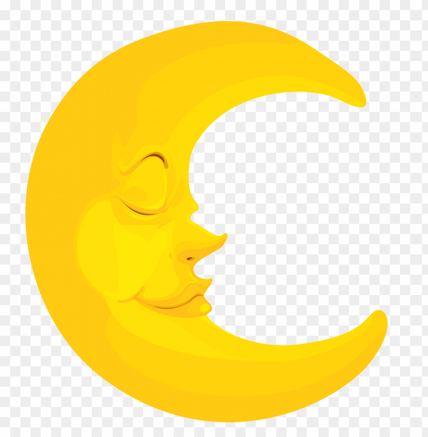 yellow moon, crescent moon, moon face, celestial art, lunar design, decorative moon, bright moon