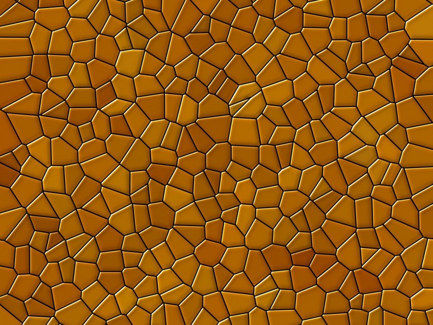 Mosaic Pattern Structure Golden Shades Background