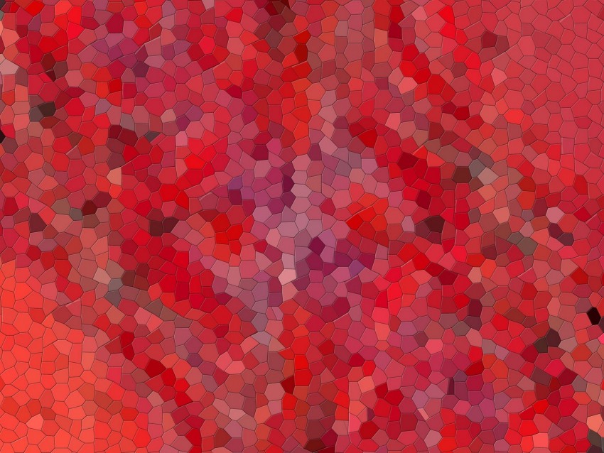 Mosaic Tile Red Shape Surface Background