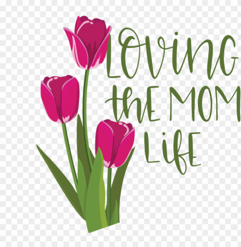 loving motherhood, floral design, tulip illustration, vibrant colors, parenting quote