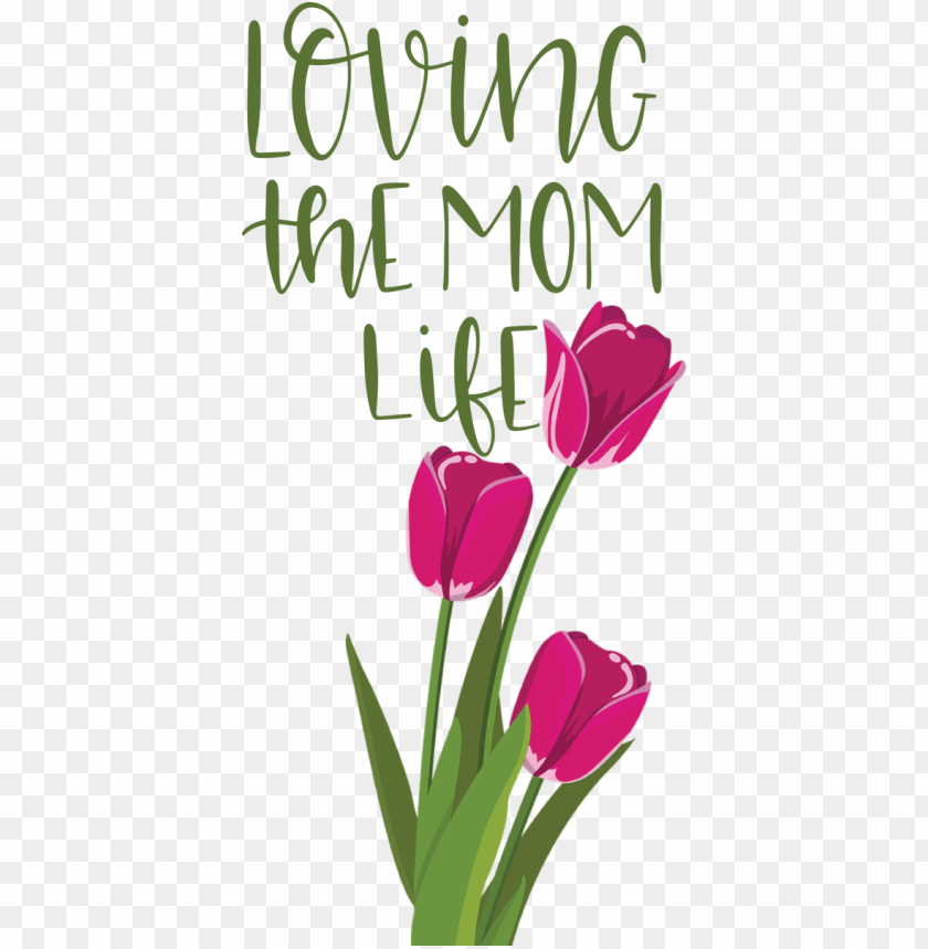 floral design plant stem tulip,mothers day,love you mom,transparent png