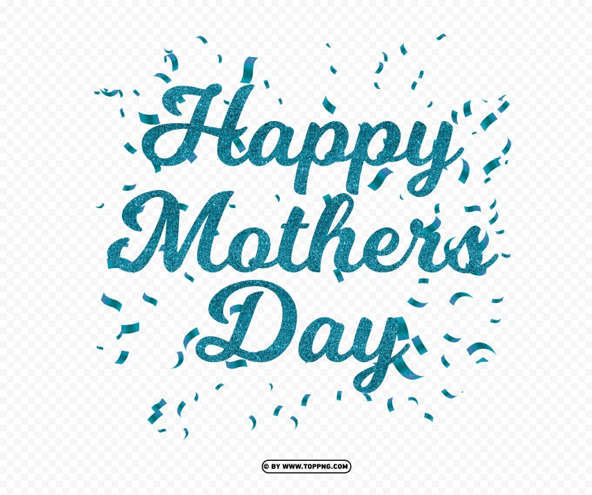 Mothers Day Handwritten Lettering On PNG Transparent Background