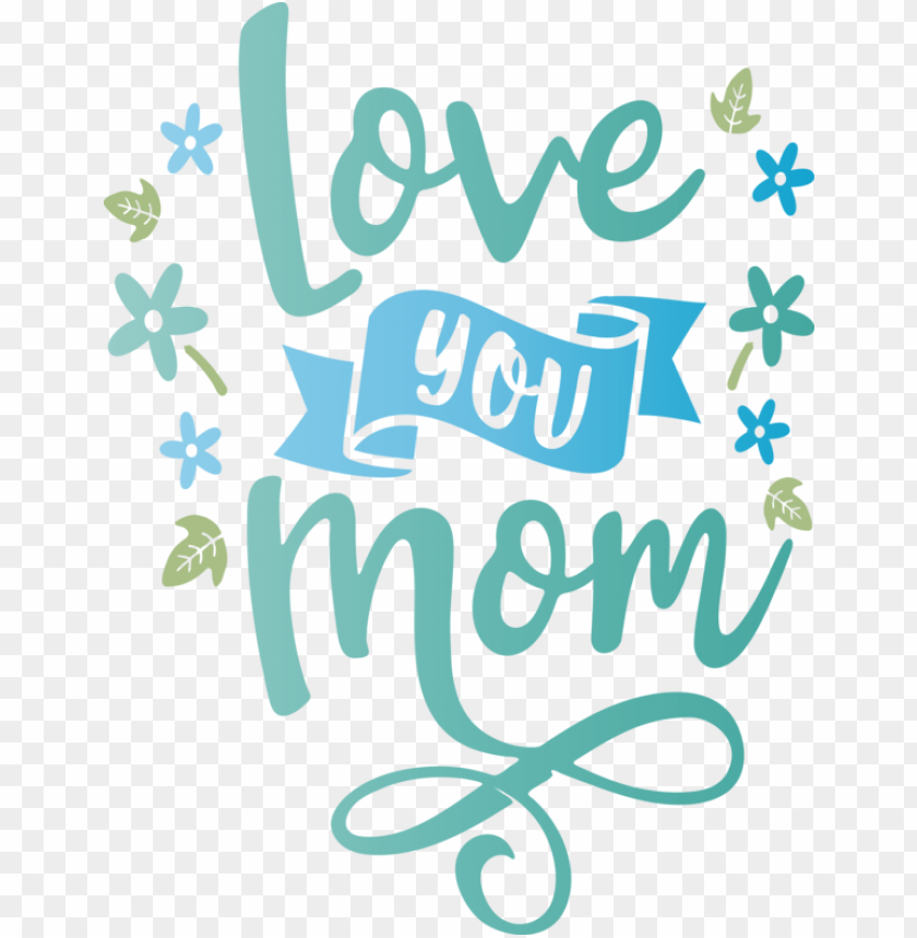 logo green pattern,mothers day,love you mom,transparent png