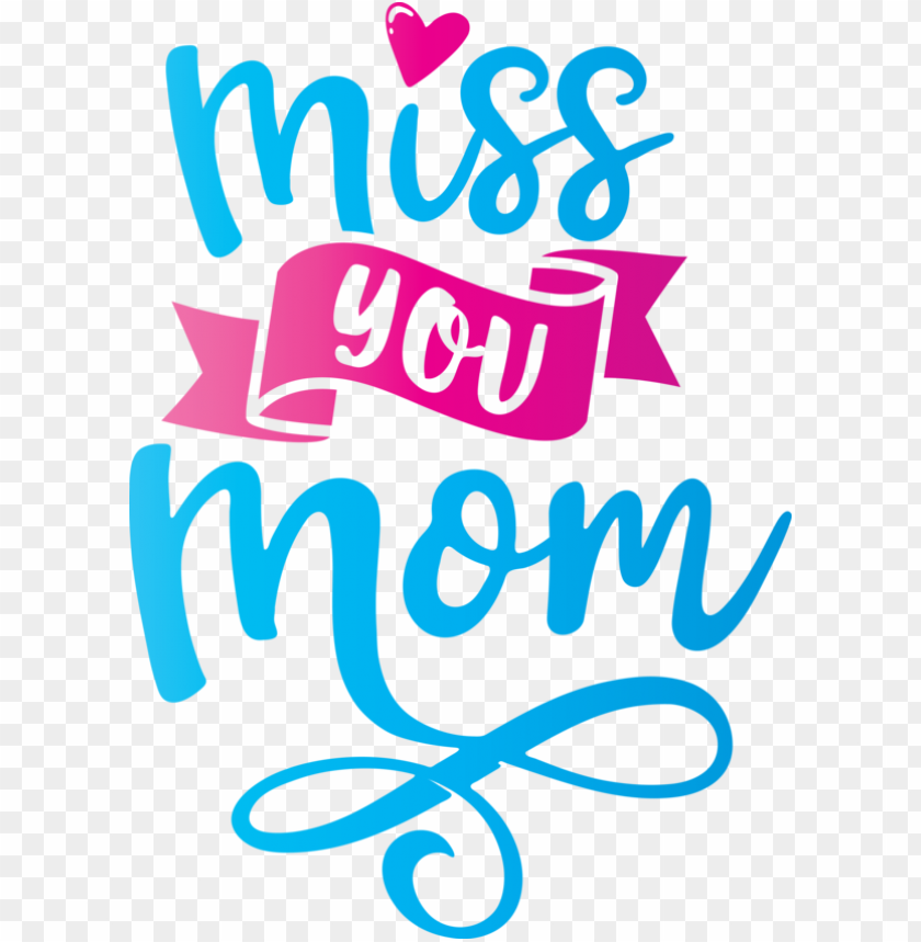 Mothers Day Logo Line Meter For Miss You Mom For Mothers Day PNG Transparent Background