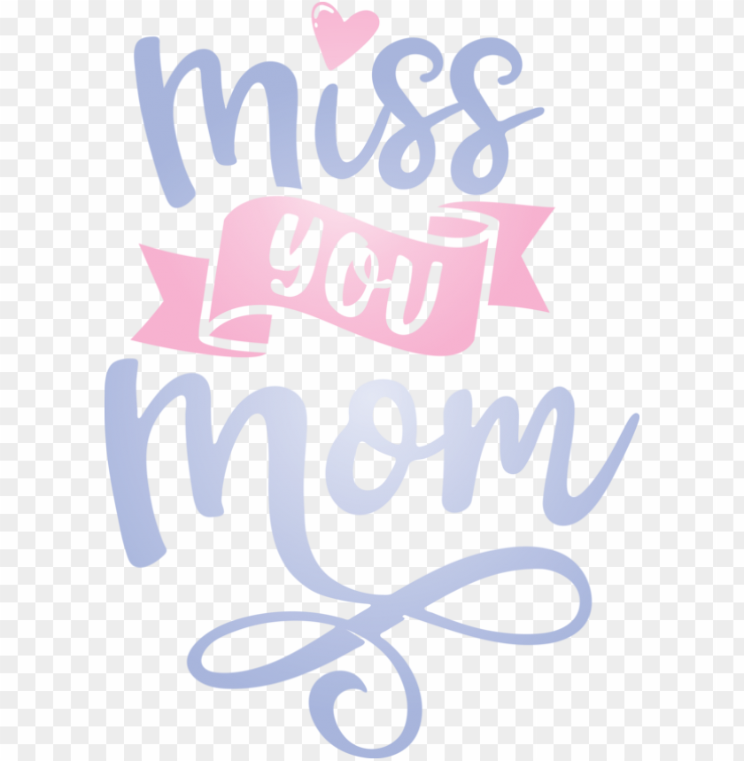 Mothers Day Logo Pink M Pattern For Miss You Mom For Mothers Day PNG Transparent Background