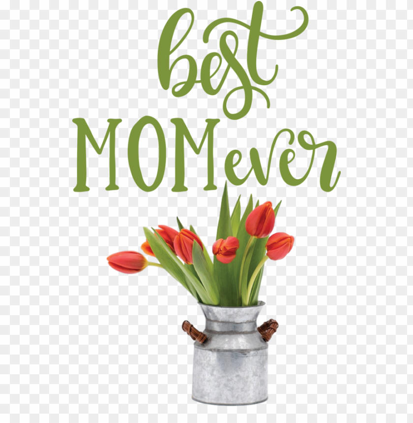 Best mom ever, tulips bouquet, Mother's Day gift, floral arrangement, galvanized vase