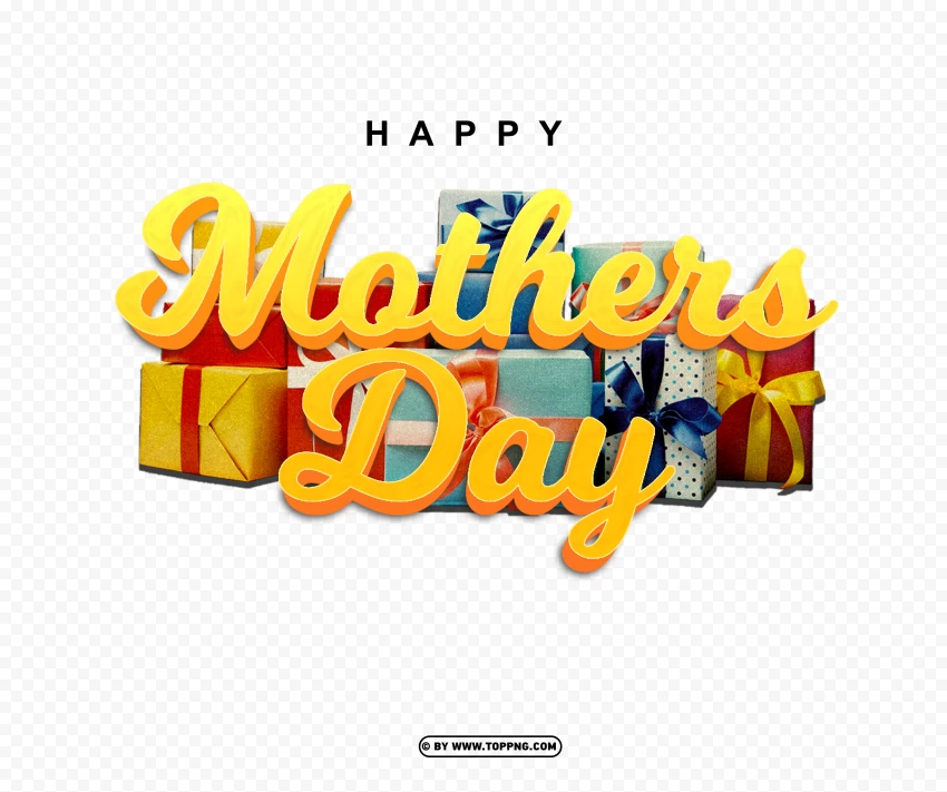 Mothers Day With Gift Boxes Clipart Images PNG Transparent Background