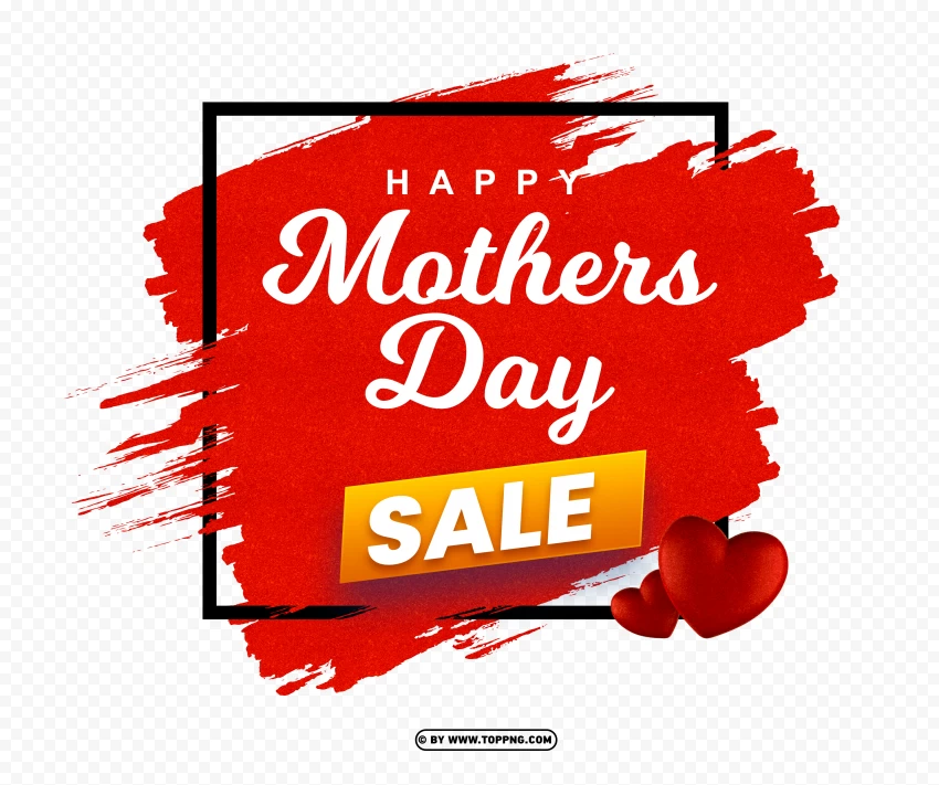 Mothers Day Special Sale Banner PNG Transparent Background