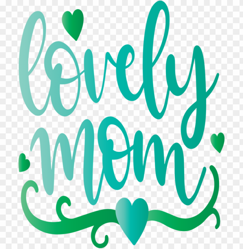 Mothers Day Text Green Font For Mothers Day Calligraphy For Mothers Day PNG Transparent Background