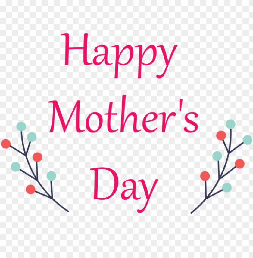 Mothers Day Text Pink Font For Happy Mothers Day For Mothers Day PNG Transparent Background