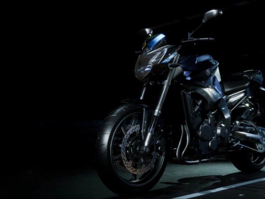 motorcycle, bike, sports, side view, dark