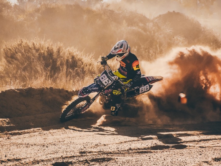 Motorcycle Motorcyclist Rally Racing Drift Offroad Background