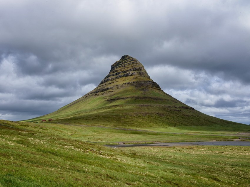 mountain, peak, hill, landscape, nature, iceland