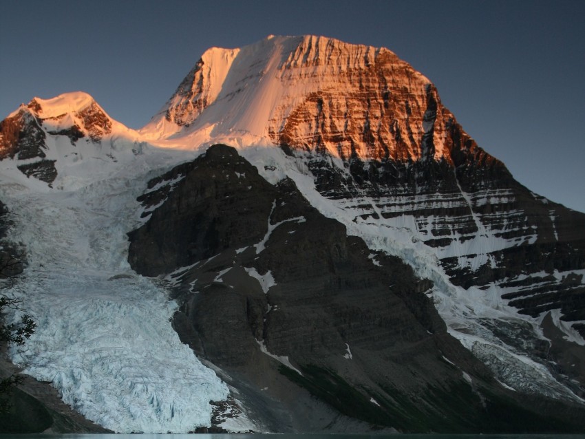 mountain, peak, landscape, lake, reflection