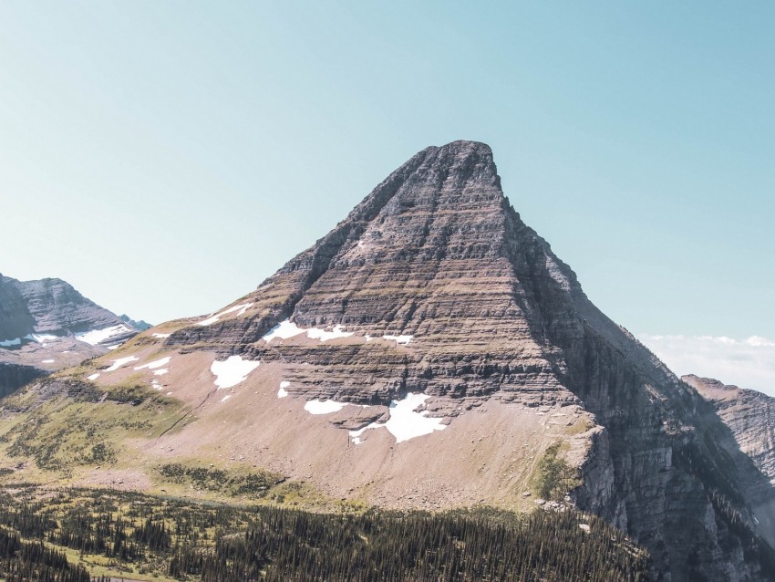 mountain, peak, landscape, nature