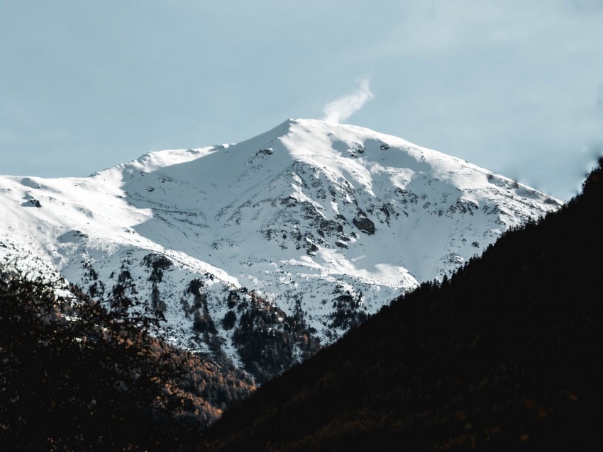 Mountain Snow Peak Swiss Alps Switzerland Background