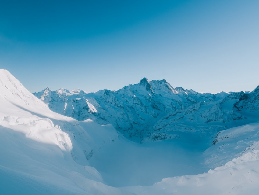 mountain, snow, winter, snowy, mountain landscape