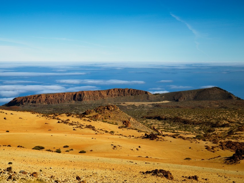 mountains, desert, stones, relief, landscape