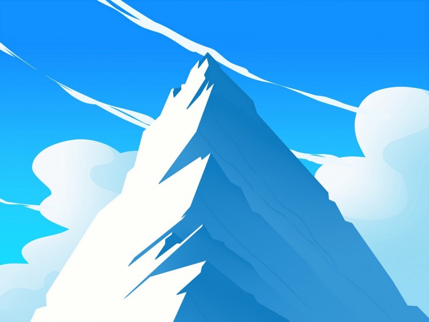 mountains, peak, art, vector, landscape