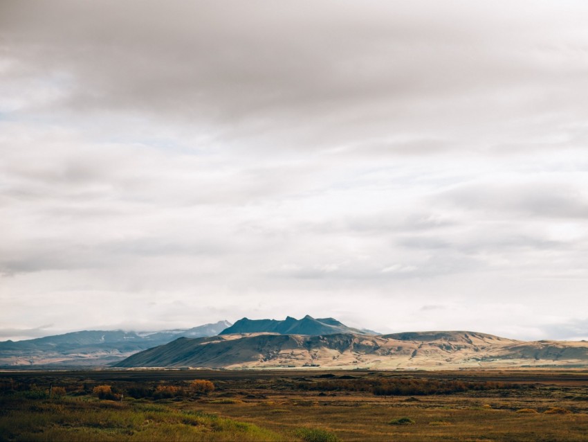 mountains, plain, foothills, mountain range, landscape