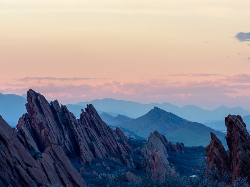 mountains, rocks, landscape, stone, mountain range