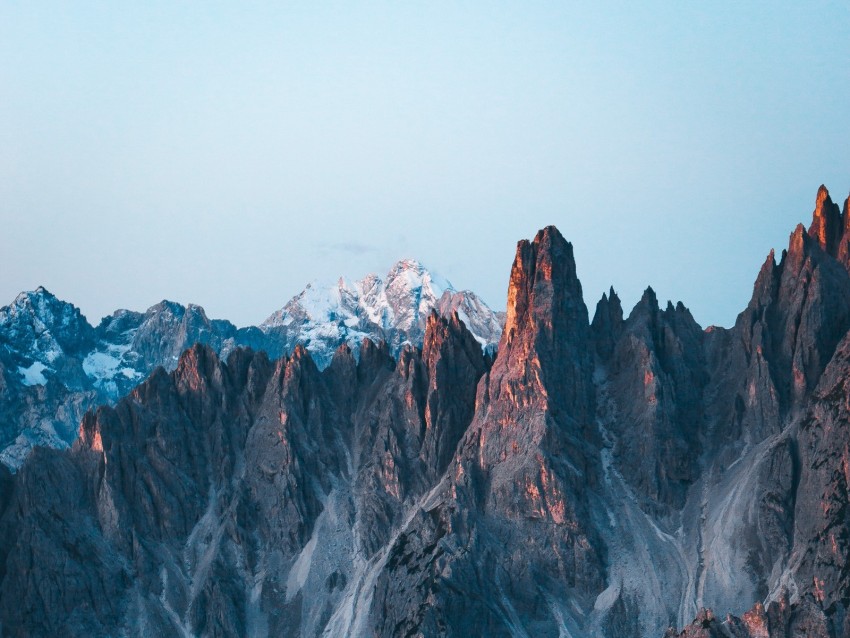 Mountains Rocks Mountain Range Peaks Landscape Background