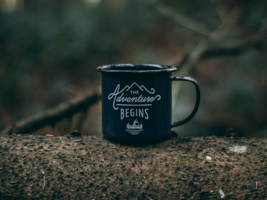 mug, camping, travel