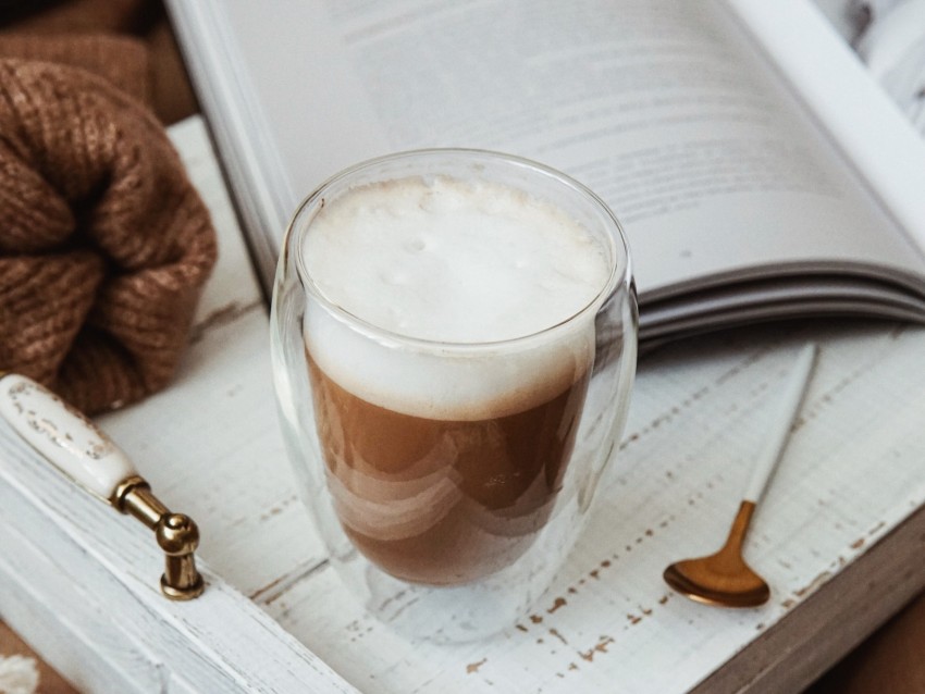 mug, coffee, drink, foam, glass