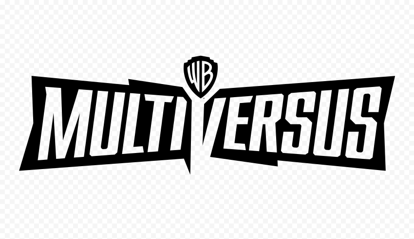 Multiversus Black Game Official Logo PNG Transparent Background