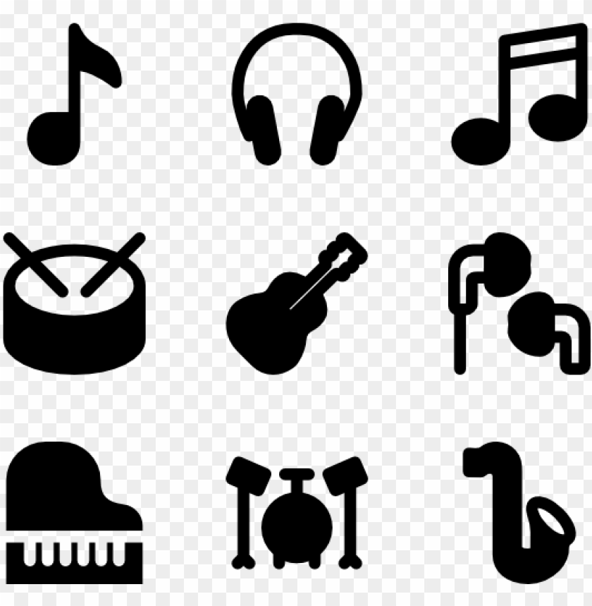 music notes, symbol, band, logo, guitar, sign, musical