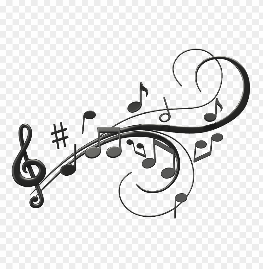 music notes, musical symbols, treble clef, black notes, melody design, sound waves, artistic music