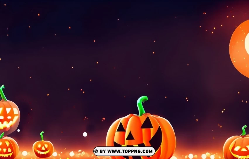 Mysterious Halloween Night Scenery Vector PNG Transparent Background