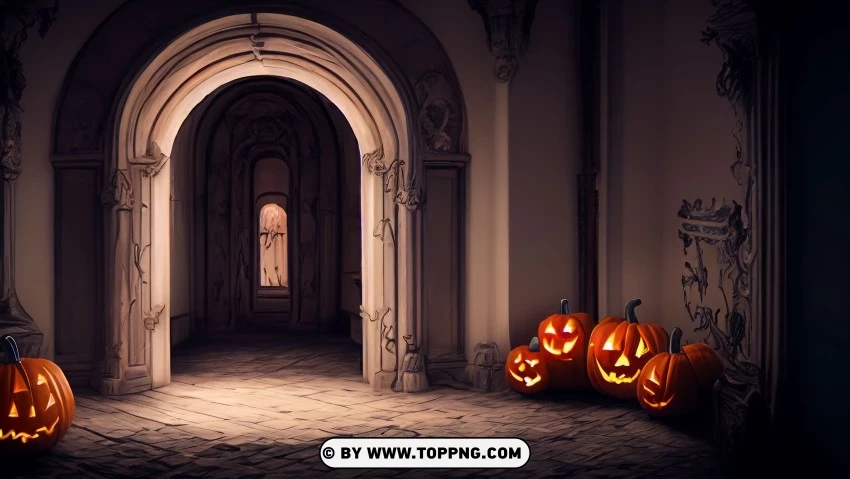 Mysterious Haunting Portal 4k Wallpaper For Halloween PNG Transparent Background