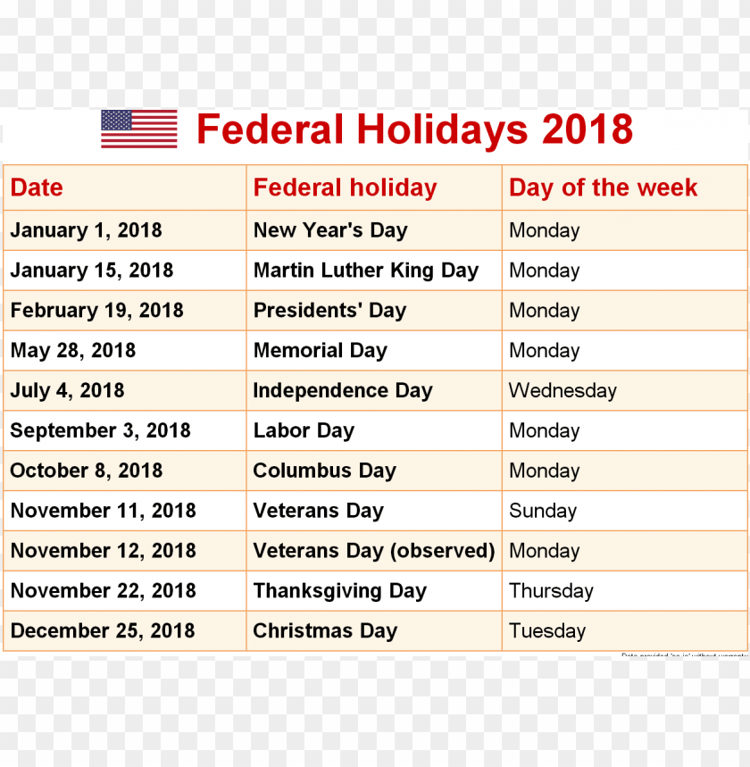 national holidays 4