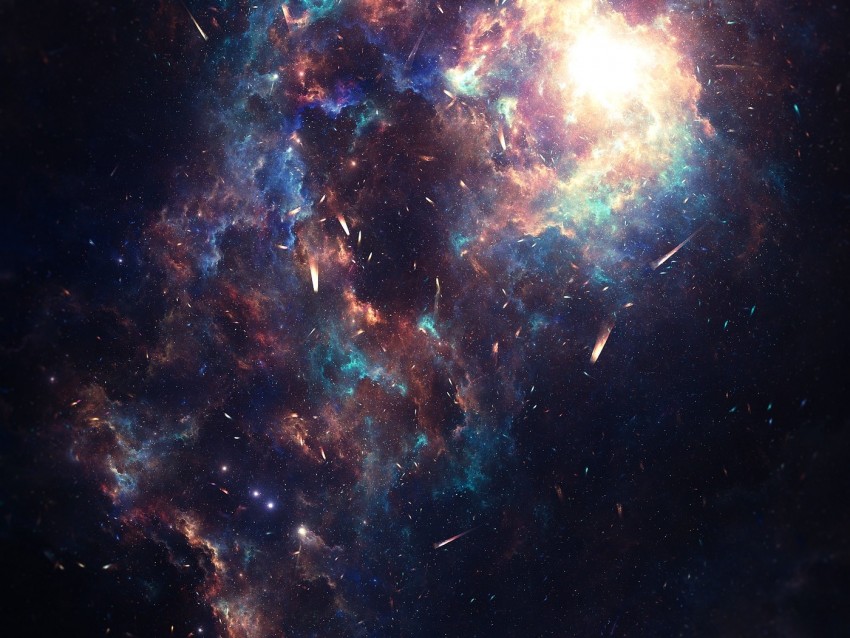 Nebula Galaxy Asteroids Stars Space Universe Background